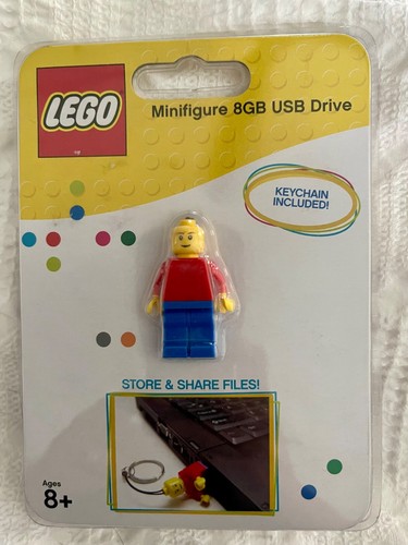 Brand New & Sealed Rare 8GB LEGO Digital Blue Classic Minifigure USB Flash Drive