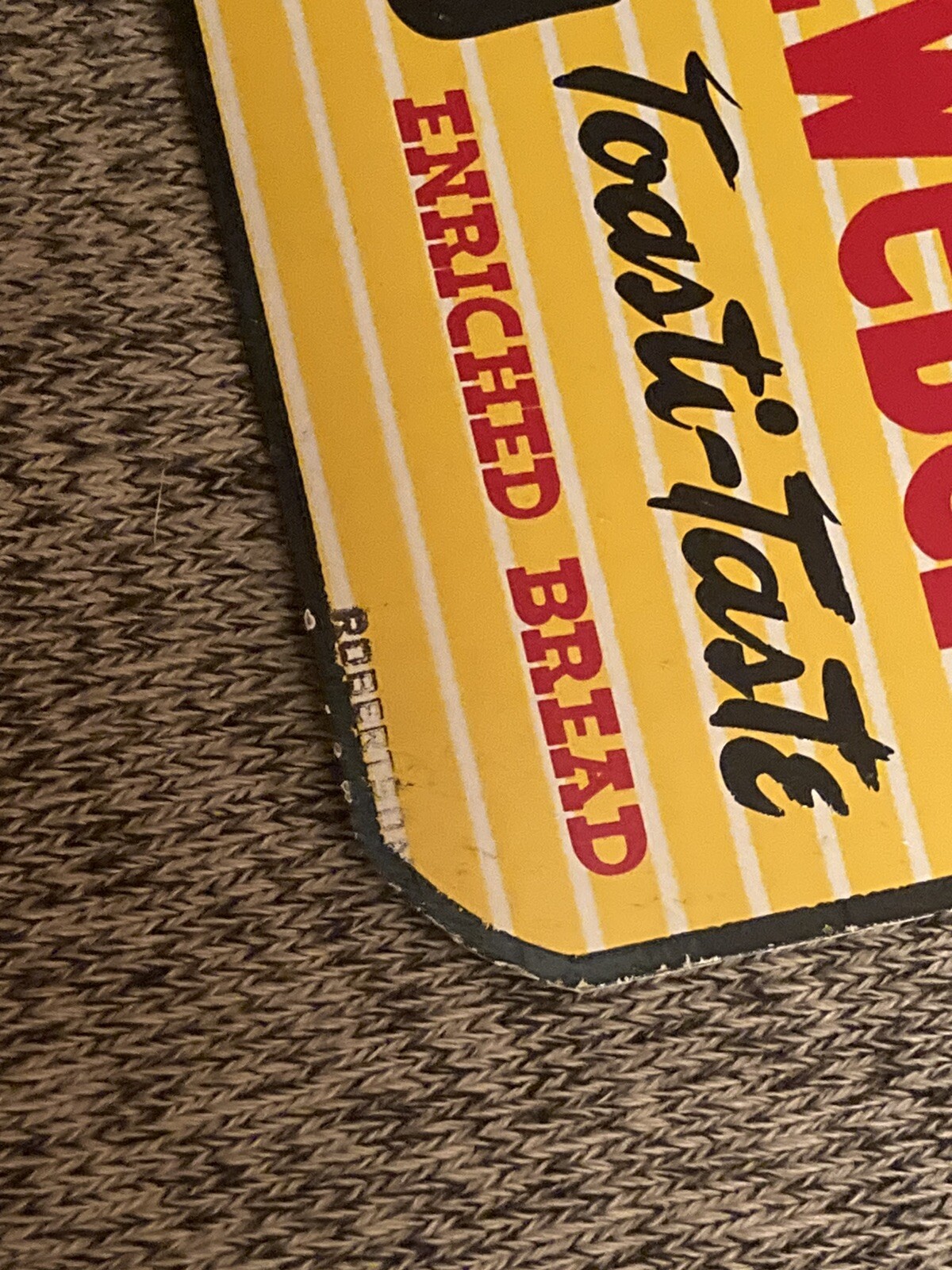 1950s Original SCHWEBEL’S BREAD YOUNGSTOWN OHIO Metal Bakery Clown