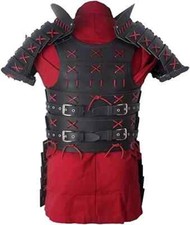 Medieval Leather Samurai - Leather Armor for LARP and Cosplay Costume Black