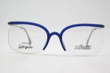 Vintage Eyeglasses Silhouette Losa Ghini 9122 /10 Blue Silver Half-Rim