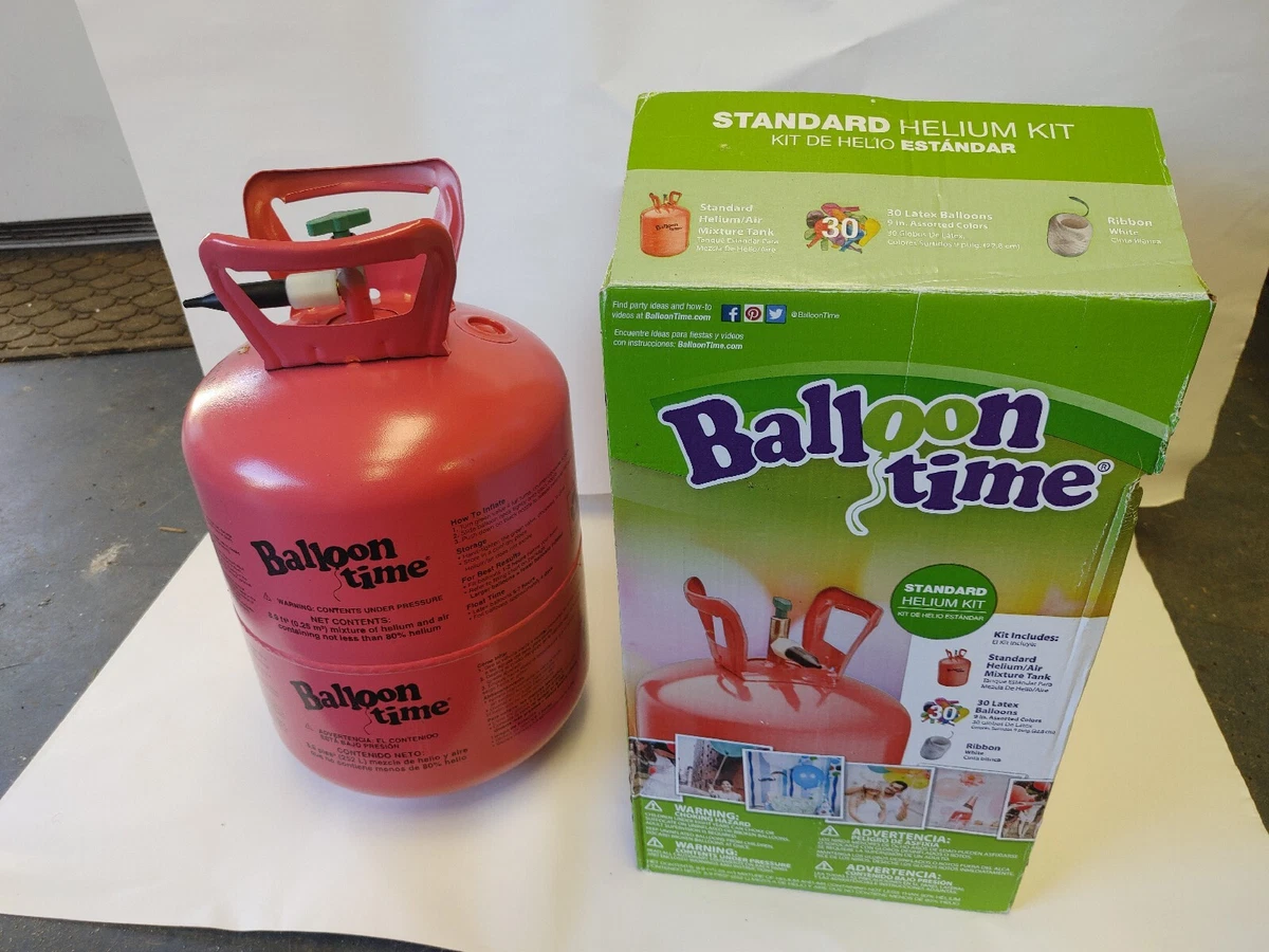 Helium Tank 8.9 cu. ft. Balloon Time Helium Kit (EMPTY, tank only with box)