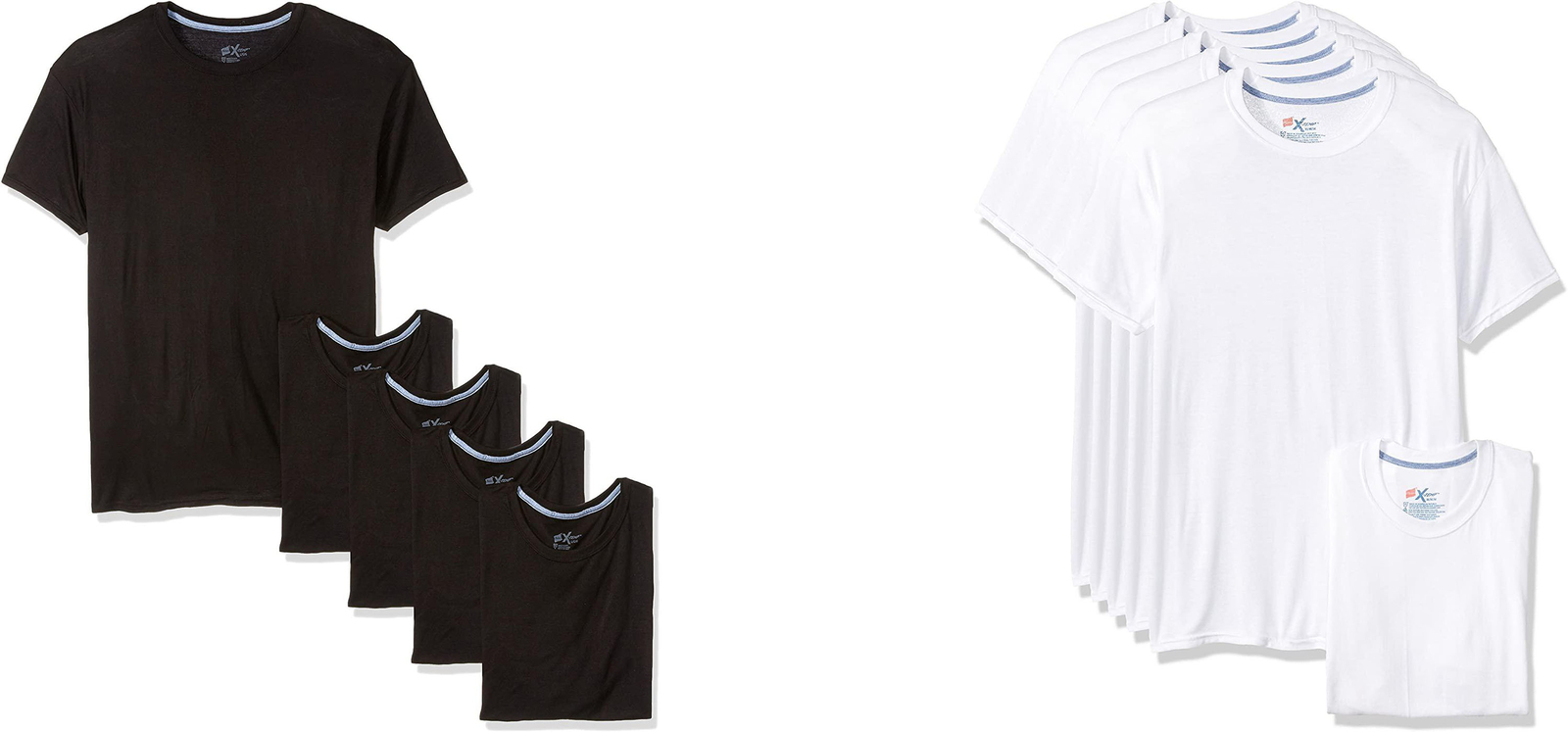 Hanes Men's X-Temp Comfort Cool Crewneck Undershirt (5 Pack