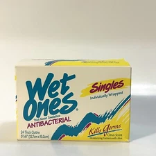 UNOPENED Y2K Collectible Wet Ones Moist Towels 90s Advertising Discontinued