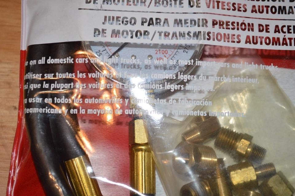 Llave de cambios 3343D 12 piezas Kit de verificación de presión de aceite de motor/transmisión automática Foto 4 de 4