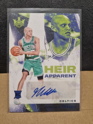 2023-24 Panini Court Kings Heir Apparent Sapphire /25 Jordan Walsh Celtics#18  