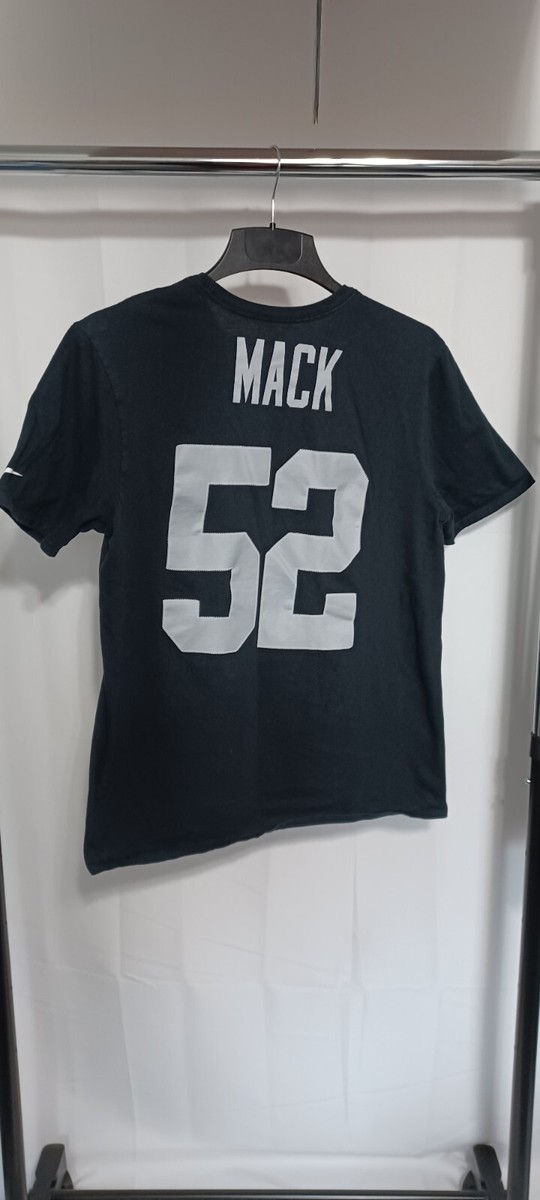 The Nike Tee Oakland Raiders Khalil Mack #52 Black T-Shirt | eBay