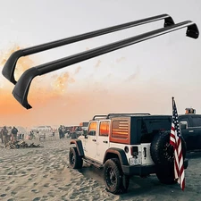 Roof Rack Cross Bars Kayak Cargo Carriers for Jeep Wrangler 07-24 JK JL JT 4Door