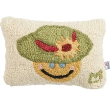 Chandler 4 Corners Throw Pillow Mrs Honeys Happy Hat 9" x 6" Wool 