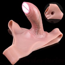 Wearable Hollow Silicone Penis Sleeve with Briefs Enlargement Delay Ejaculation
