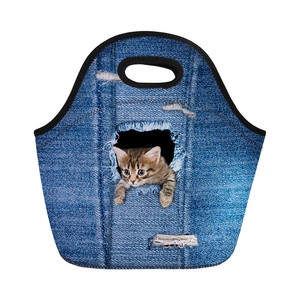 cat insulated lunch bag