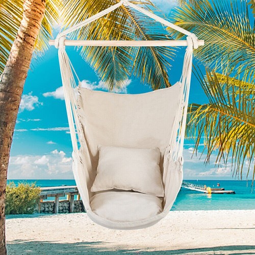 Chair Hanging Rope Swing Hammock Outdoor Porch Patio Yard Seat Mul Colors - Picture 6 of 28