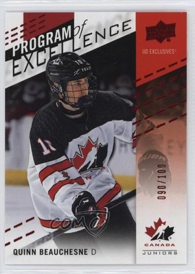 2025 Team Canada Juniors Program of Excellence Exclusives Quinn Beauchesne 0h9d