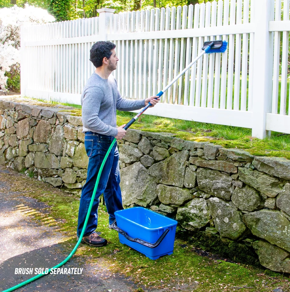Cubo profesional de 6 galones de alta resistencia paquete de 5, herramienta de limpieza portátil grande... Foto 3 de 4