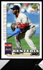 2006 Upper Deck First Pitch #25 Edgar Renteria Auto Signed IP Atlanta Braves