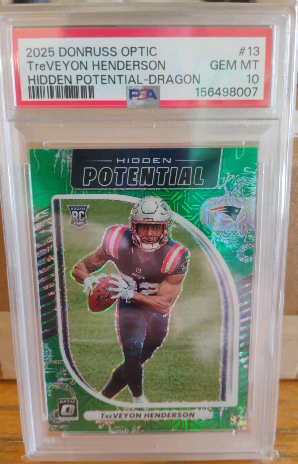 TreVeyon Henderson Panini Donruss Optic Hidden Potential #13 Dragon