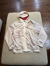 Jordan Full-Zip Hoodie Jacket Speckle Jumpman Youth Red White L 12-13 Yrs -0333