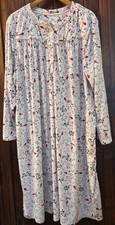 Aria Collection Nightgown Soft Velour Red Bird Cardinal Plus Sz 3X Lounge