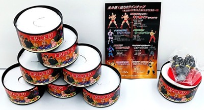 KINNIKUMAN Pokka - 8 Figure Set Complete w/ Base Manual M.U.S.C.L.E. Japan Anime