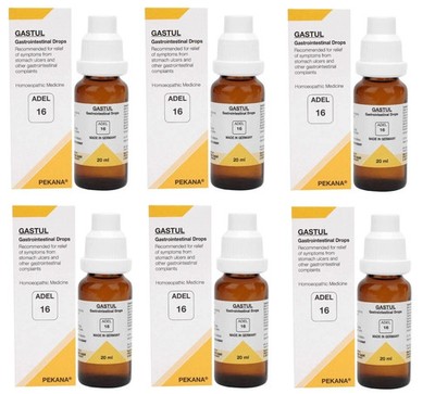 ADEL 16 Homeopathic Drops Liquid 20ml x 6 Pack Natural Wellness Formula