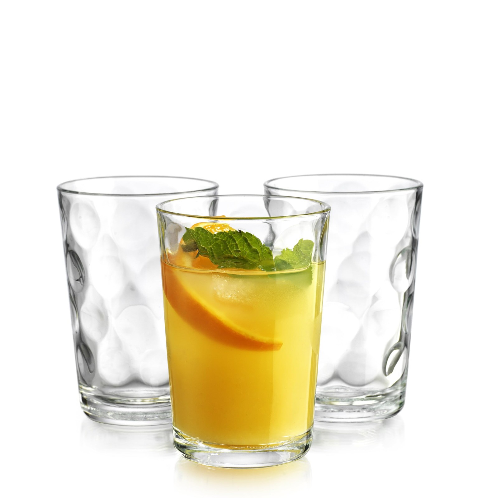 Home Essentials Drinking Glasses Set of 10 Juice Glass Cups, 7 oz Glassware, ...