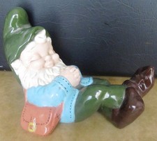 CHARMING HANDPAINTED CERAMIC COLORFUL PORCELAIN LEPRECHAUN IRISH LUCK ELVE GNOME