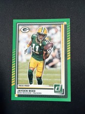2025 Panini Donruss - Jayden Reed #49 Press Proof Green