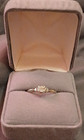 1 CARAT, 14K GOLD/1.89 GRAMS, SIZE 8 (NATURAL DIAMONDS) VINTAGE, AUTHENICATED! — photo 4