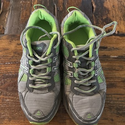 ASICS Gel-Galaxy 7 Women s Size 8 Silver Green Running Shoes T397Q Sneakers
