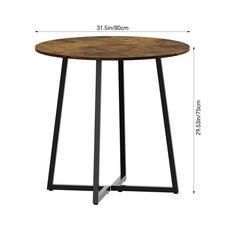 80cm Round/Square Glass Dining Table Kitchen Table Dinner Living Room Furniture