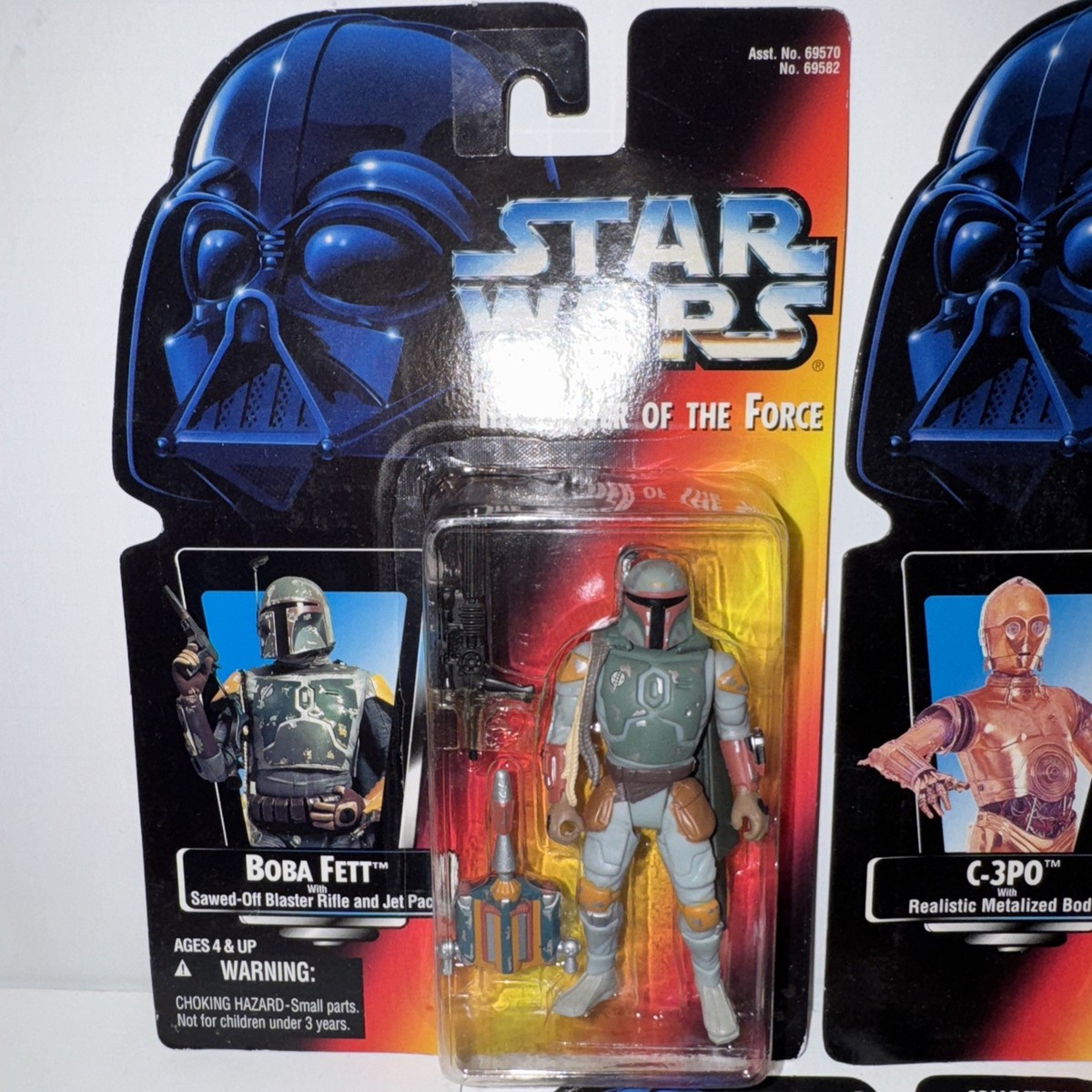 Star Wars, The Power of the Force: BOBA FETT Red Card / Kenner Lot