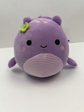 Squishmallows Shon the Purple Loch Ness Monster W Flower