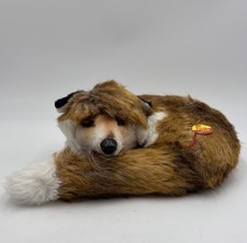 Steiff Vintage Red Fox with Ear Tag 1542/35 and Hang Tag "Fuzzy"