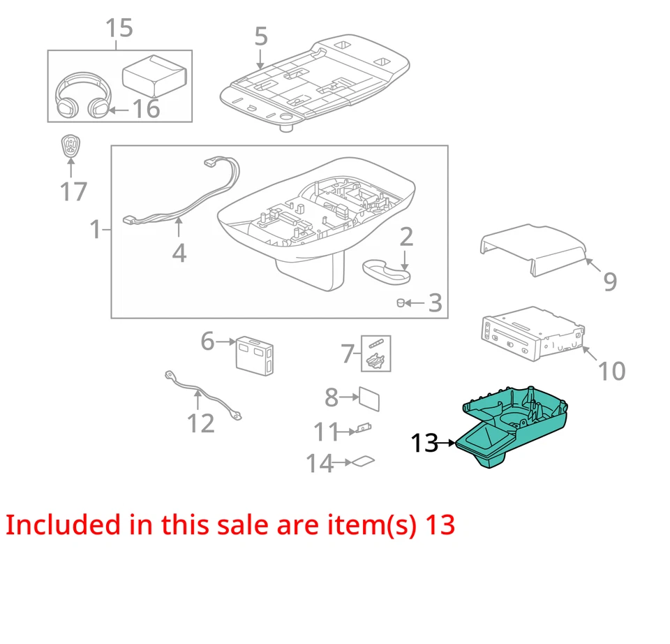 SE ADAPTA A CONSOLA SATURN L300 L200 2002-2005 F/FLR RR LWR *EBON 21992766 - NUEVO OEM Foto 2 de 3