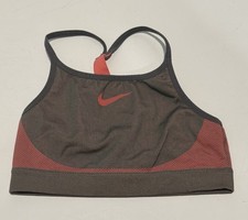 Girls Sports Bra Size Large Pink Gray