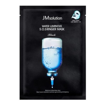 JMsolution Water Luminous S.O.S Ringer Mask Black 35ml x 10ea k-beauty