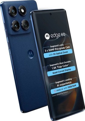 Motorola edge 60 PRO 256GB Blue【3】☺︎ Find the Perfect Curved Display with AI Features | motorola edge