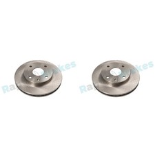 2x RAP BRAKES BREMSSCHEIBEN 256mm BELÜFTET VORNE passend für CHEVROLET LACETTI N