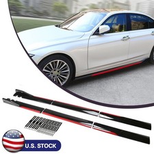 78.7universal Lower Side Skirt Extension Rocker Panel Splitter Lip Glossy Black 78.7universal Lower Side Skirt Extension Rocker Panel Splitter Lip Glossy Black