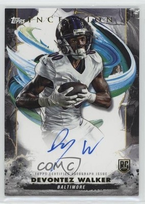 2024 Topps Inception Rookie Auto Devontez Walker #RA-DW Auto 3hd
