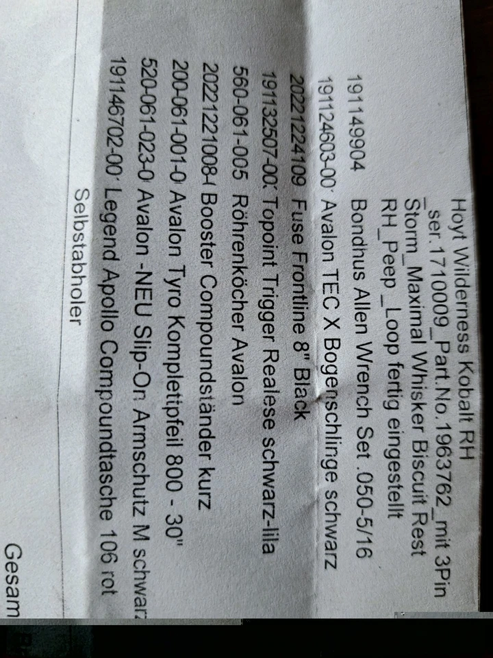 komplette Ausrüstung für Compoundschützen - Bild 2 von 2