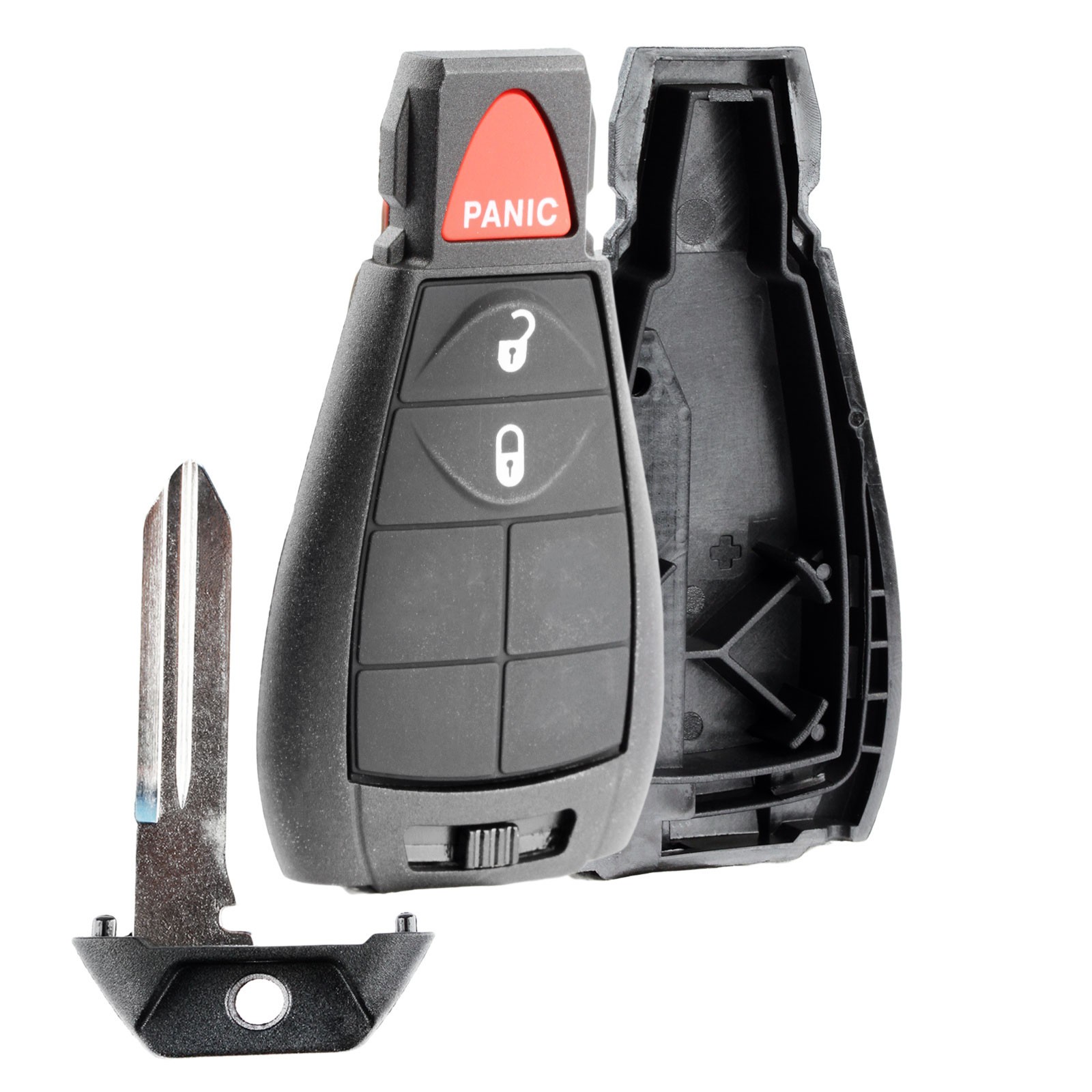 Key Fob Remote 3v Shell Case Replacement for Jeep Dodge Chrysler VW IYZ-C01C