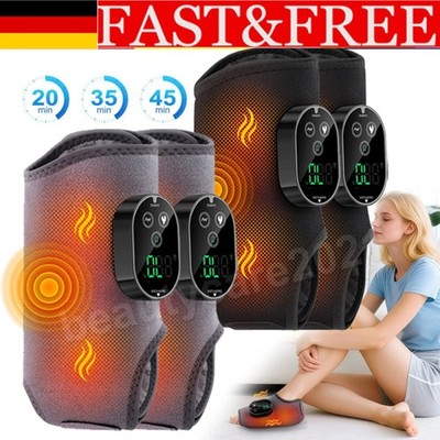 2X Fußmassagegerät Fußmassage Bein Fuß Knöchel Heiz Relax Vibration Massagegerät