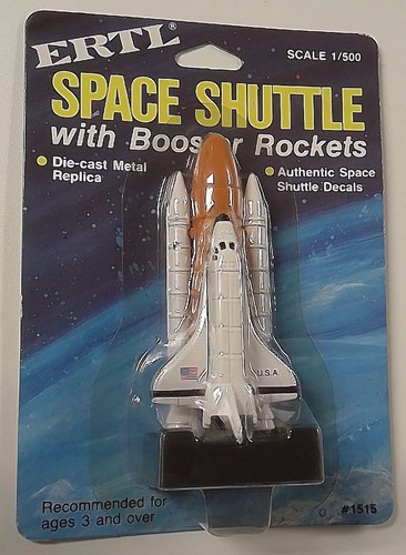 1x  RJ1423: Space Shuttle with Booster Rockets: Scale 1/500: ERTL: 1515-70F0 New