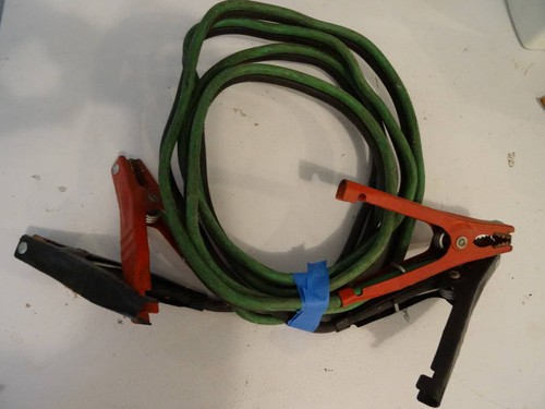 Jumper Cables Heavy Duty #2 copper wire 12 Ft Long- Pre Owned Free Ship