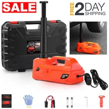 Kit De 12V Gato Eléctrico 5 Toneladas Hidraulico Para Auto Carro Con Luz LED