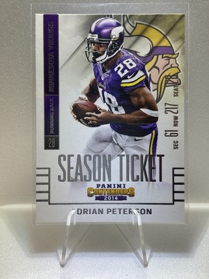Adrian Peterson - 2014 Panini Contenders Season Ticket - Minnesota Vikings