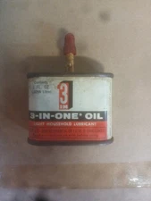 Vintage 3 In One  Oil Can. Sewing Machine Oil  2" T 3" W