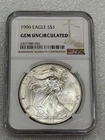 1996 Silver Eagle NGC Gem Uncirculated ~ Brown Label ~ Toner