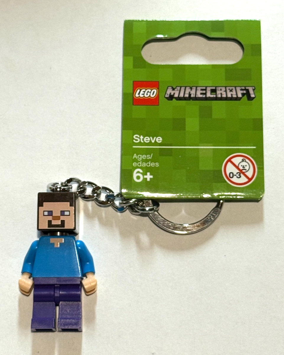 LEGO Minecraft Steve 853818 Minifigure Keychain New with Tag | eBay