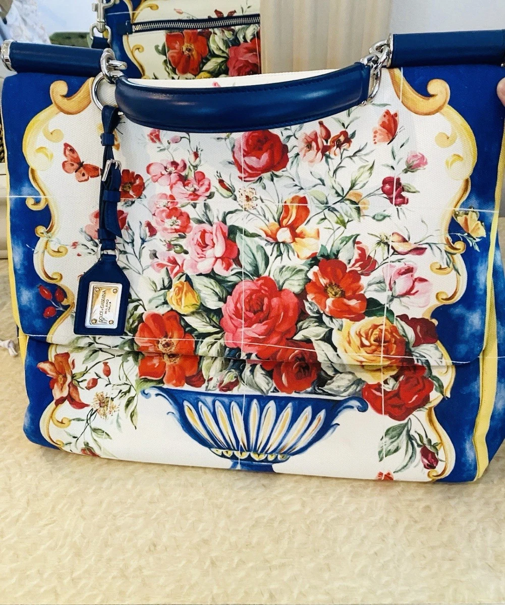 Dolce&Gabbana Floral Canvas Exterior Bags & Handbags for Women for